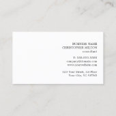 Carte De Visite Consultant géométrique moderne gris bleu blanc (Dos)