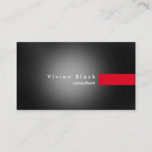 Carte De Visite Consultant Gris Rouge Moderne Professionnel