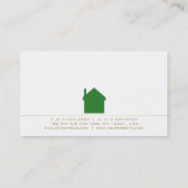 Carte De Visite Consultant immobilier Moderne Design élégant Luxe (Dos)