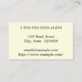 Carte de visite consultant Médicale simple (Dos)