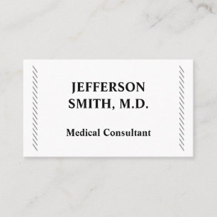 Carte de visite consultant Médicale simple