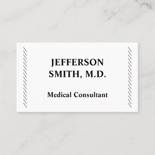 Carte de visite consultant Médicale simple (Devant)