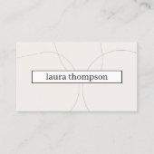 Carte De Visite Consultant minimal Elegant Natural Lines (Devant)