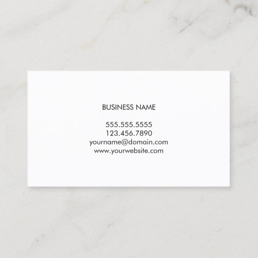 Carte De Visite Consultant minimal en gris noir (Dos)