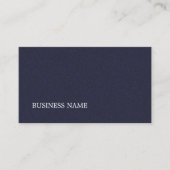 Carte De Visite Consultant minimaliste Élégant Texté Bleu (Devant)