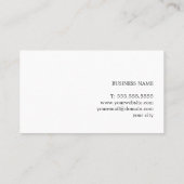 Carte De Visite Consultant minimaliste en bleu pastel (Dos)