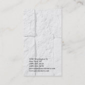 Carte de visite consultant moderne à mur gris clai (Dos)