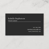 Carte De Visite Consultant Moderne d'Assistant Virtuel Professionn (Devant)