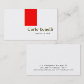 Carte de visite consultant moderne de la plaine bl (Devant / Derrière)