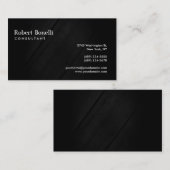 Carte de visite consultant moderne en bois gris cl (Devant / Derrière)