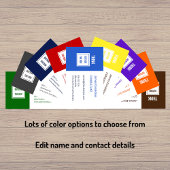 Carte De Visite Consultant moderne professionnel bleu clair