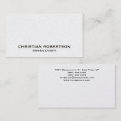 Carte de visite consultant moderne simple (Devant / Derrière)