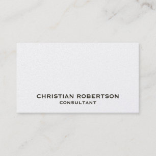 Carte de visite consultant moderne simple