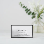 Carte de visite consultant moderne simple (Debout devant)