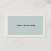 Carte De Visite Consultant moderne simple bleu clair gris (Devant)