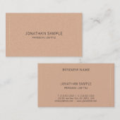Carte De Visite Consultant moderne tendance élégant Plain Luxury (Devant / Derrière)