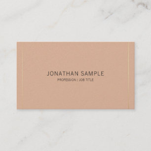 Carte De Visite Consultant moderne tendance élégant Plain Luxury