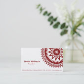 Carte De Visite Consultant ornemental (Debout devant)