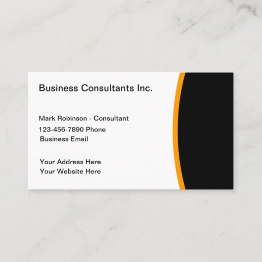 Carte De Visite Consultant professionnel (Devant)