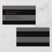Carte De Visite Consultant professionnel à la mode et élégant, Bla (Devant / Derrière)