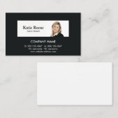 Carte De Visite Consultant professionnel Ajouter une photo (Devant / Derrière)