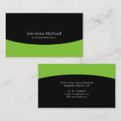 Carte De Visite Consultant professionnel Apple Green (Devant / Derrière)