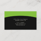 Carte De Visite Consultant professionnel Apple Green (Dos)