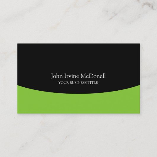 Carte De Visite Consultant professionnel Apple Green (Devant)