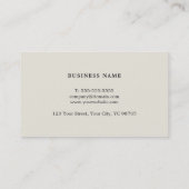 Carte De Visite Consultant professionnel Elegant Blue Grey (Dos)