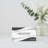 Carte De Visite Consultant professionnel en sécurité informatique (Debout devant)