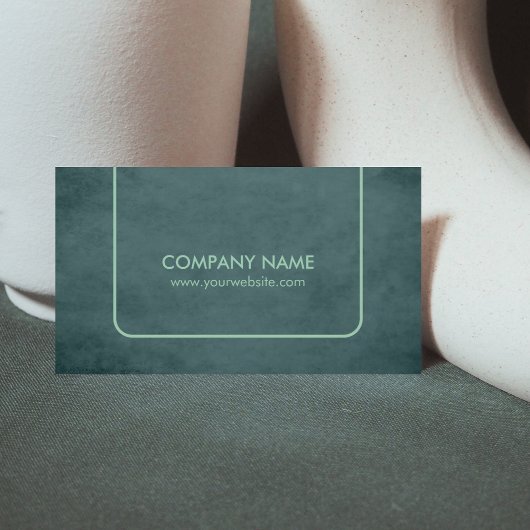 Carte De Visite Consultant professionnel en vert texturé