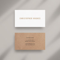 Consultant professionnel minimaliste Brown Kraft