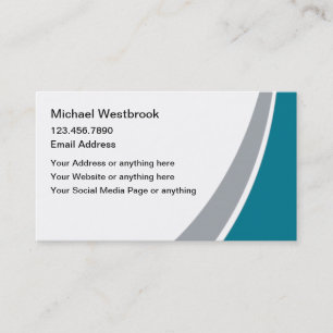Carte De Visite Consultant professionnel moderne