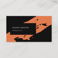 Consultant professionnel Moderne Black Orange