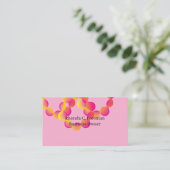 Carte De Visite Consultant professionnel moderne Blush Pink (Debout devant)