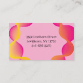 Carte De Visite Consultant professionnel moderne Blush Pink (Dos)