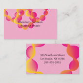 Carte De Visite Consultant professionnel moderne Blush Pink (Devant / Derrière)