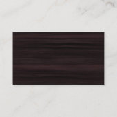 Carte De Visite Consultant professionnel moderne Brown Wood Grey (Dos)