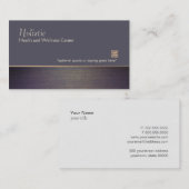 Carte De Visite Consultant professionnel simple et élégant Enseign (Devant / Derrière)