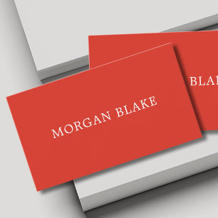 Carte De Visite Consultant Réseau Minimaliste Gras Rouge Blanc