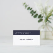 Carte De Visite Consultant simple Elegant blanc clair (Debout devant)