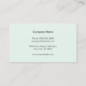 Carte De Visite Consultant simple Elegant Grey Light Line (Dos)