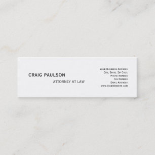 Carte de visite consultant simple et branché