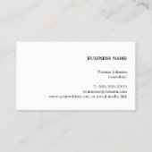 Carte De Visite Consultant simple et élégant (Dos)