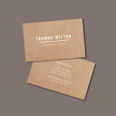 Carte De Visite Consultant simple et élégant en ligne blanche Kraf