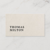 Carte De Visite Consultant simple et minimal professionnel (Devant)