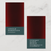 Carte de visite consultant Tendance gris ardoise r (Devant / Derrière)