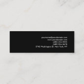 Carte de visite consultant unique Black Green Skin (Dos)