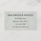 Carte De Visite Consultants professionnels (Dos)