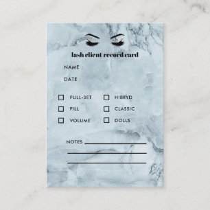 Carte De Visite Consultation des clients d'extension Eyelash de ma